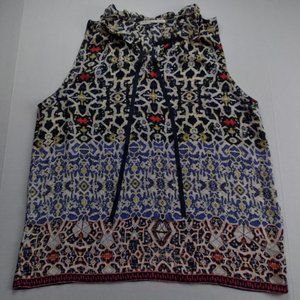 VIOLET + CLAIRE Sleeveless Top with Ruffle Collar